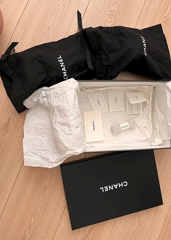 Chanel Orjinal Chanel Marka Kadın Pembe Beyaz Süet Spor Ayakkabı