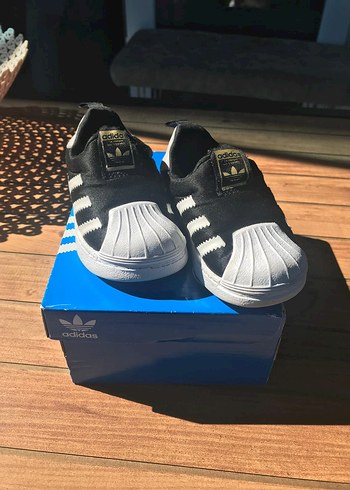 Adidas Siyah Erkek Bebek Spor Ayakkabı Süperstar orjinal
