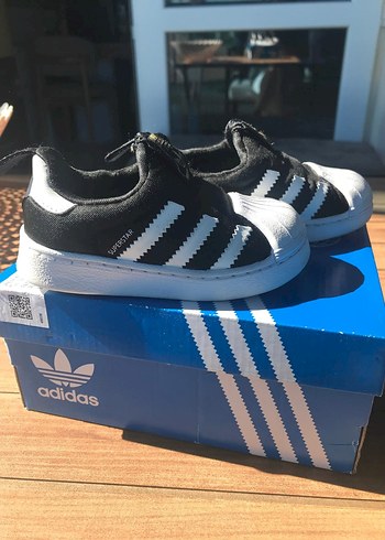 20 Beden siyah Renk Adidas Siyah Erkek Bebek Spor Ayakkabı Süperstar orjinal