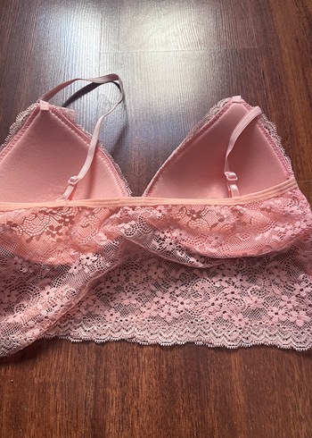 Diğer Pembe Dantel Bohem Bralet
