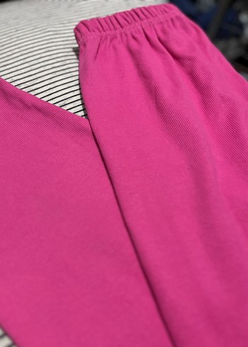 Pembe Basic kadın  yumuşak pantolon - Görsel 2