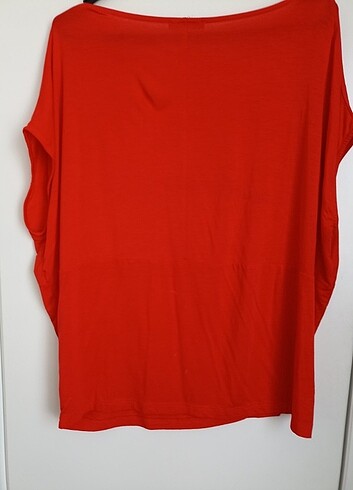 l Beden kırmızı Renk Zara dökümlü bluz