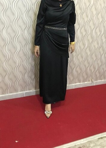 36 Beden Abiye siyah