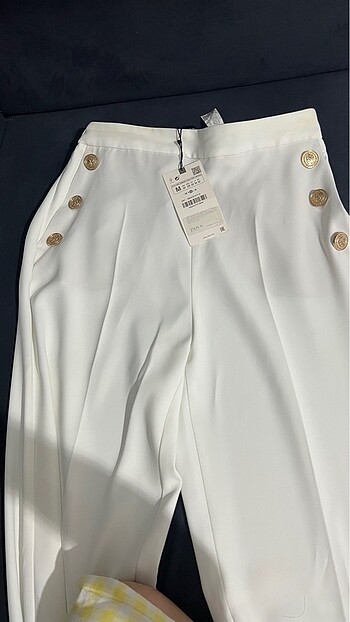 Zara bol paça beyaz pantolon
