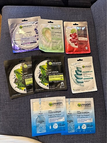 Garnier kağıt maske seti