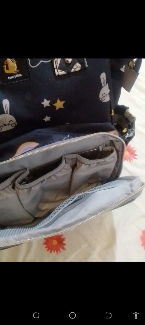 Karanlık Desenli Çok Bölmeli Bebek Çantası - Görsel 4