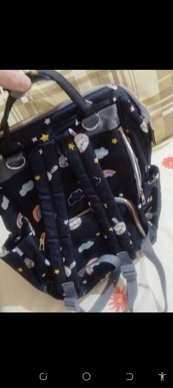 Karanlık Desenli Çok Bölmeli Bebek Çantası - Görsel 3