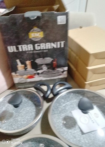 Gri Granit Kaplama omlet Seti 3 Parça - Görsel 5