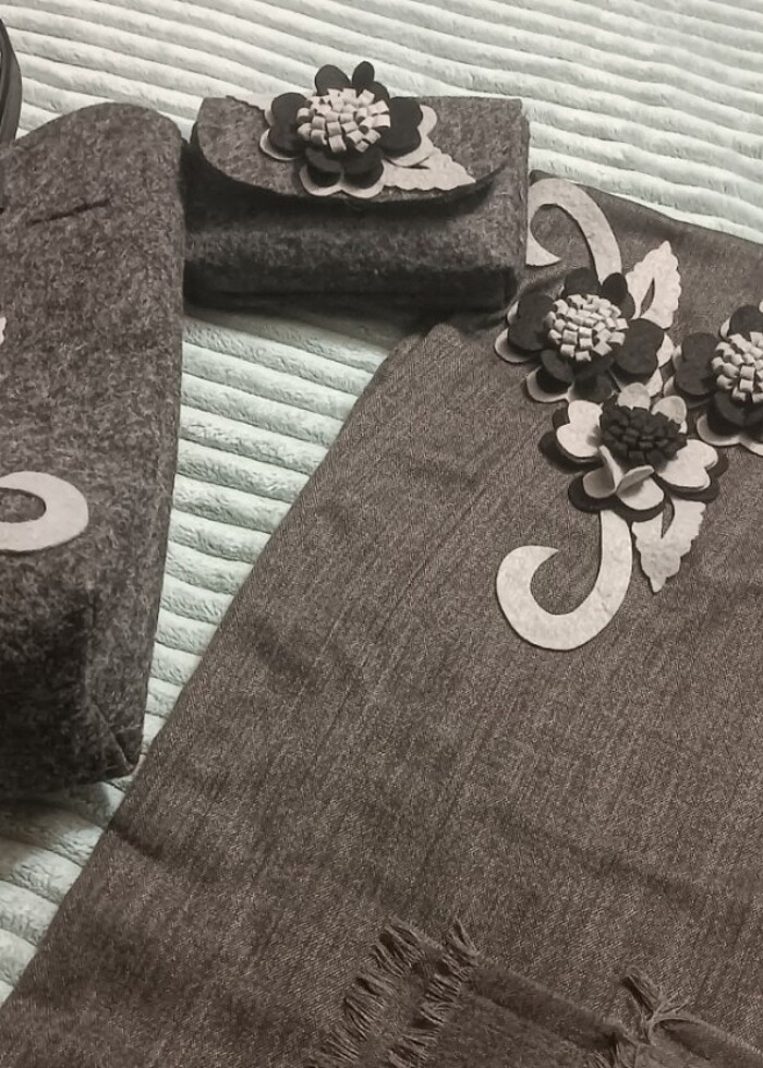 Çanta & cüzdan & Şal Takim - Görsel 5