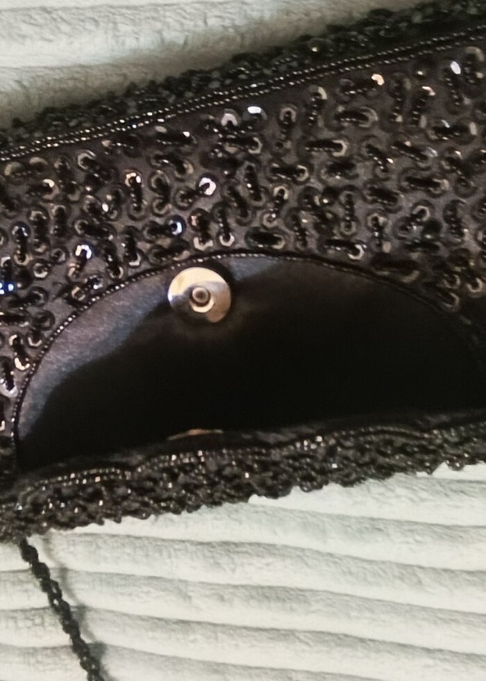 El işçiliği boncuk işlemeli abiye çanta  - Görsel 2