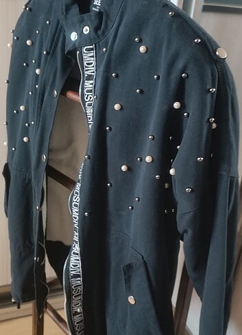 Lacivert ici peluş, inci detaylı, hiç giyilmemis  - Görsel 6