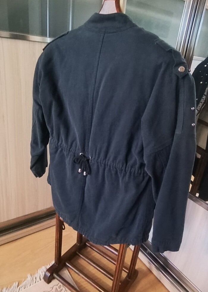 Lacivert ici peluş, inci detaylı, hiç giyilmemis  - Görsel 3