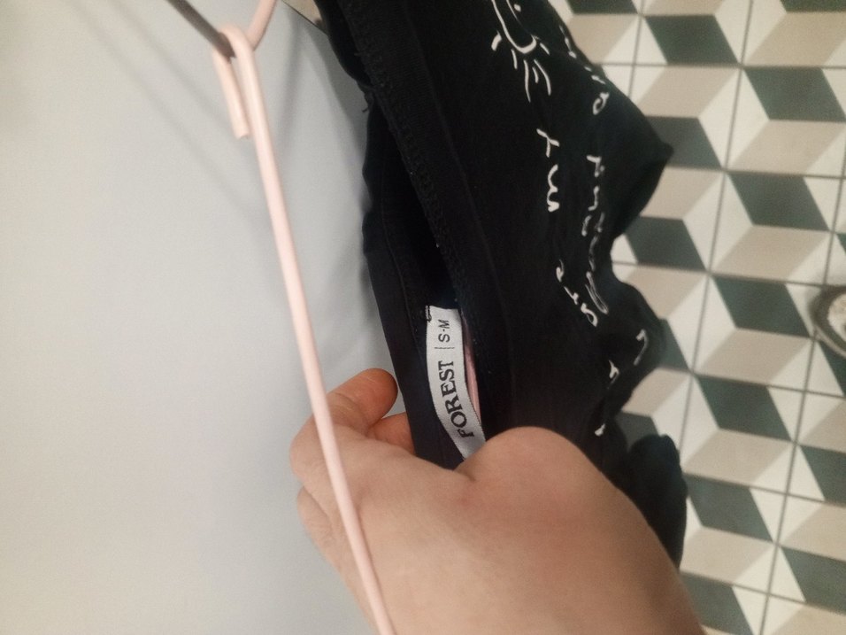 Siyah Baskılı Hamile Tişörtü - Görsel 2