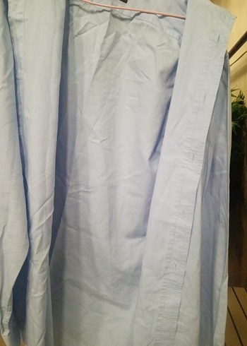 Düğmeli Mavi Erkek Gömlek Regular Fit - Görsel 3