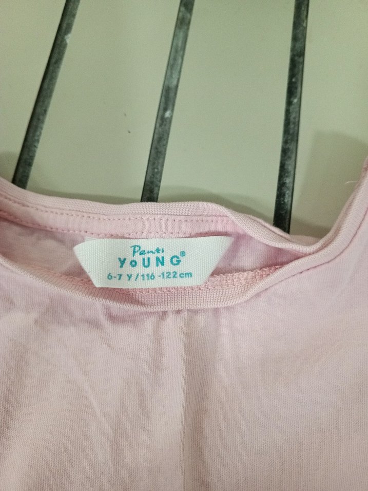 Pembe Baskılı Çocuk Atlet 6-7 Yaş - Görsel 2