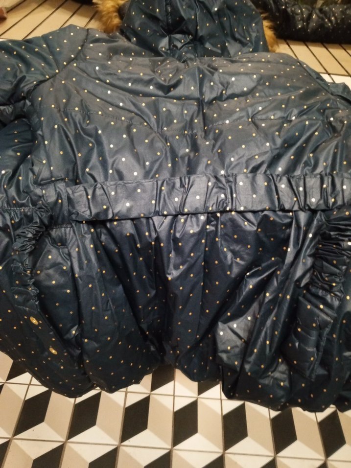 Kürk Detaylı Kız Çocuk Kaban - Görsel 4