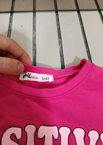 Kız Çocuk Pembe Uzun Kollu Baskılı Tişört - Görsel 2