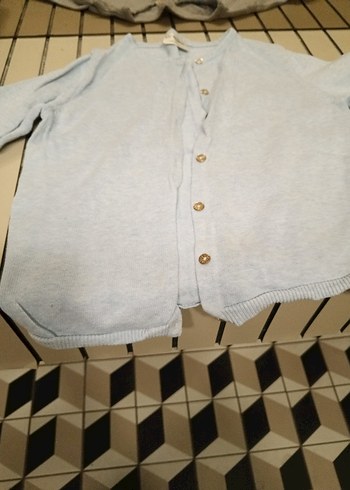 LC Waikiki Kız Çocuk Mavi Önden Düğmeli Hırka - Görsel 6