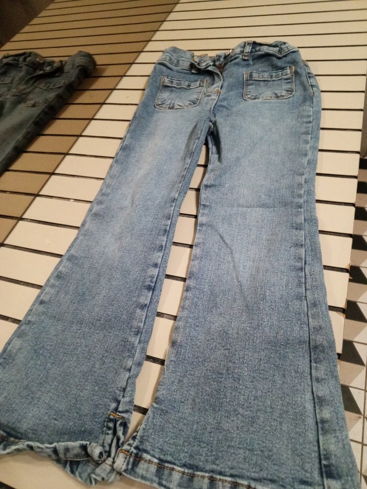 Düğmeli Mavi Kadın Kot Pantolon - Görsel 5