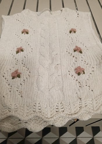 Zara Erkek Beyaz Örgü Kazak - Görsel 4