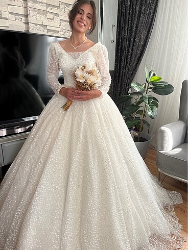 Gelinlik inci detaylı - Görsel 2