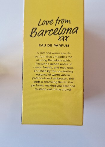 Beden Love from Barcelona Kadın Parfümü