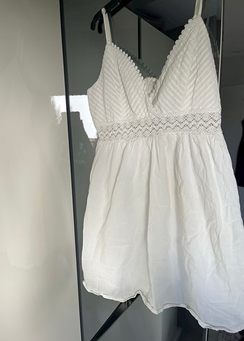 Mini keten elbise