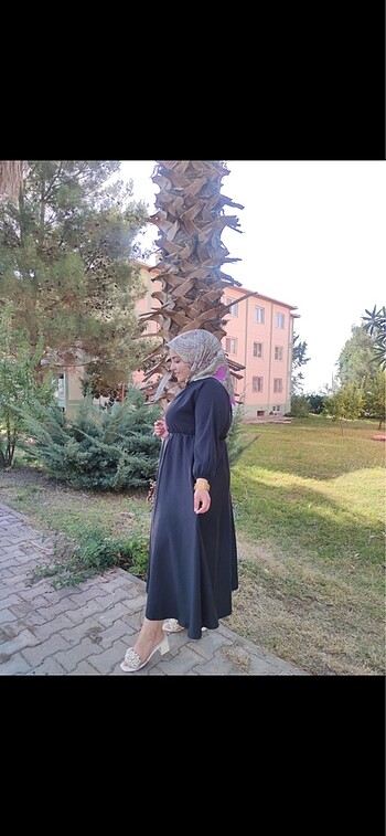 48 Beden siyah Renk Siyah uzun elbise