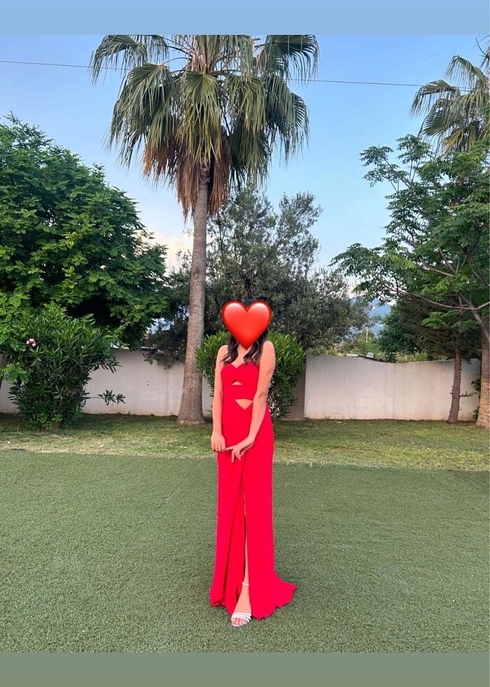 İlmio Kırmızı Abiye - Görsel 2