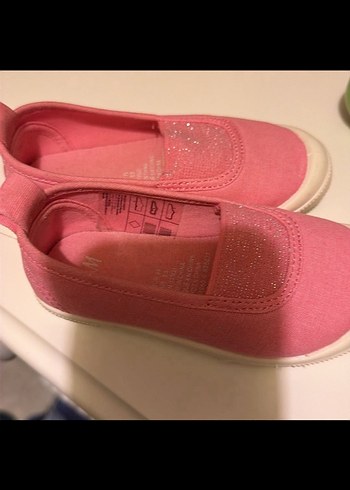 H&M Pembe Kız Çocuk Babet Ayakkabı - Görsel 5