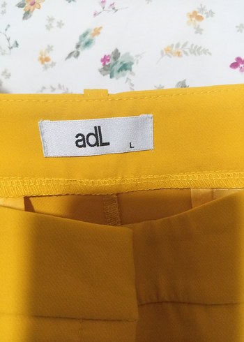 Kadın Sarı Midi Kumaş Pantolon - Görsel 5