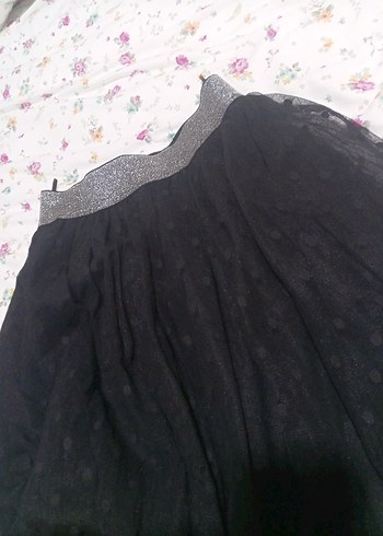 Dantel Detaylı Siyah Uzun Gotik Etek - Görsel 7