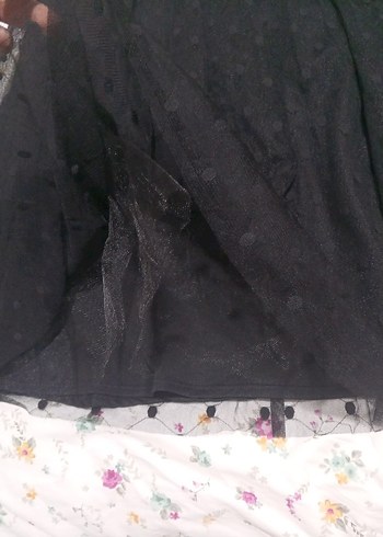 Dantel Detaylı Siyah Uzun Gotik Etek - Görsel 4