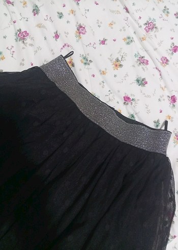 Dantel Detaylı Siyah Uzun Gotik Etek - Görsel 2