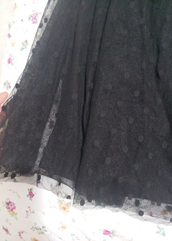 Dantel Detaylı Siyah Uzun Gotik Etek - Görsel 5