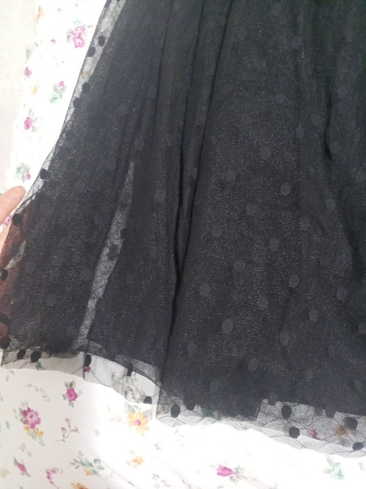 Dantel Detaylı Siyah Uzun Gotik Etek - Görsel 5