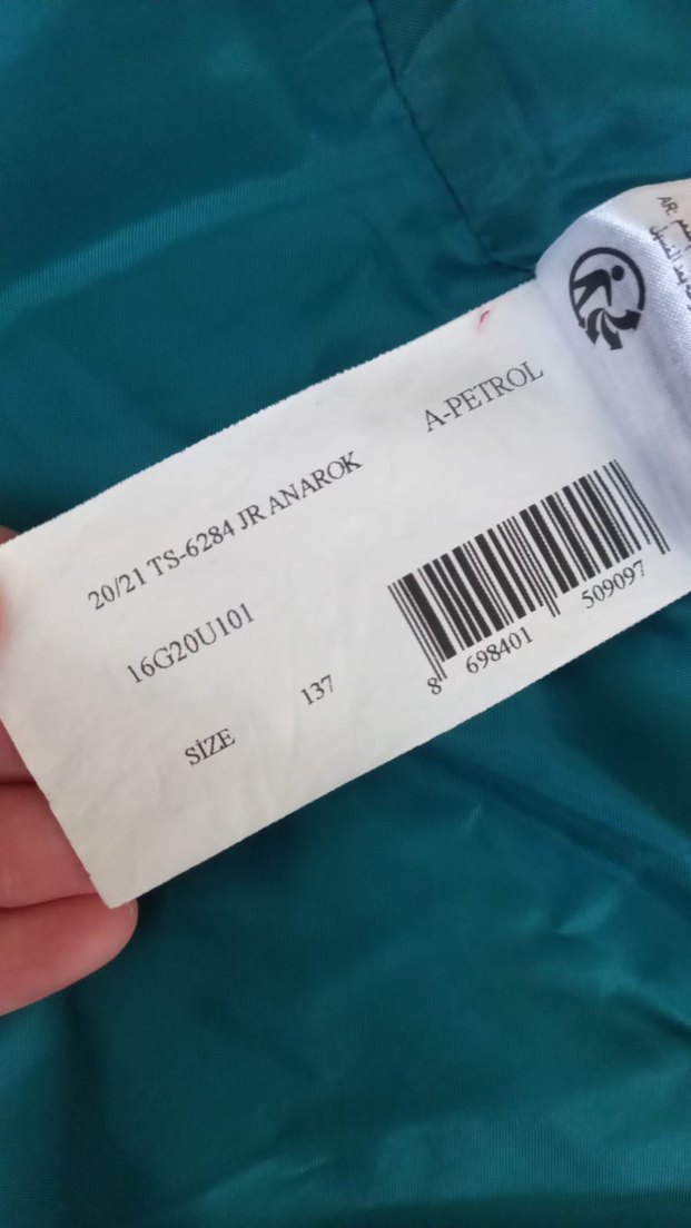 Çocuk Turkuaz Kısa Kapüşonlu Ceket - Görsel 2