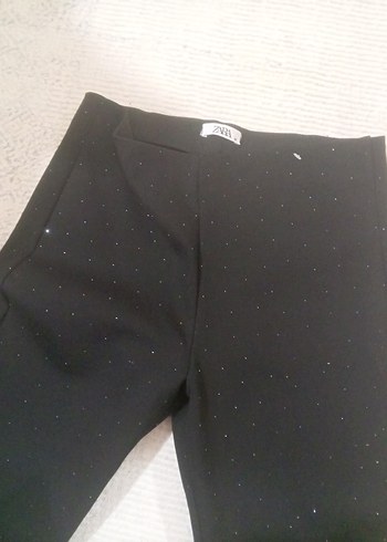 Siyah taşlı tayt - Görsel 3