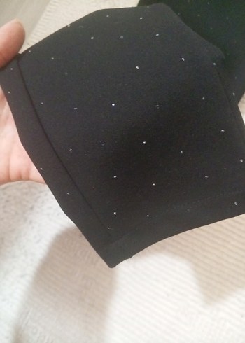 Siyah taşlı tayt - Görsel 2