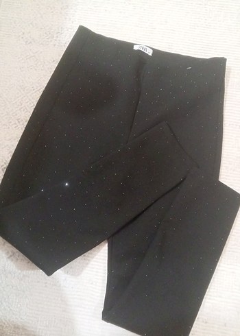 Siyah taşlı tayt - Görsel 4