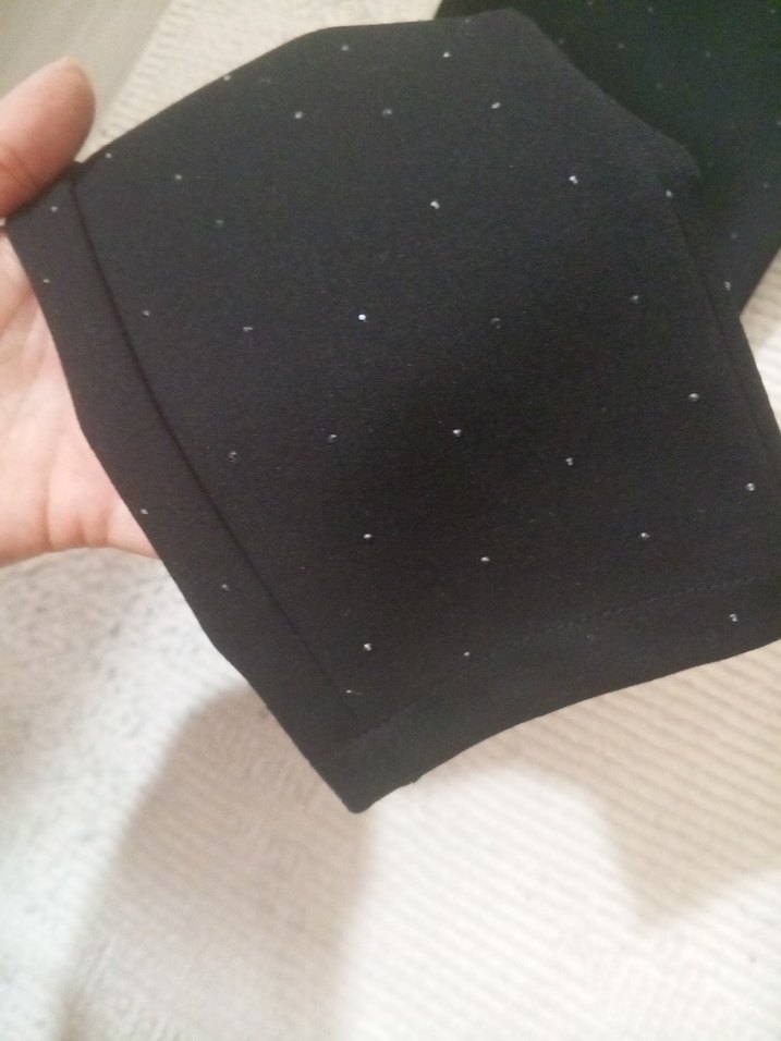 Siyah taşlı tayt - Görsel 2