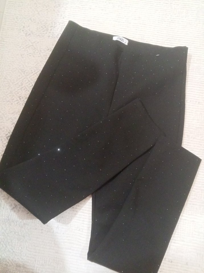 Siyah taşlı tayt - Görsel 4