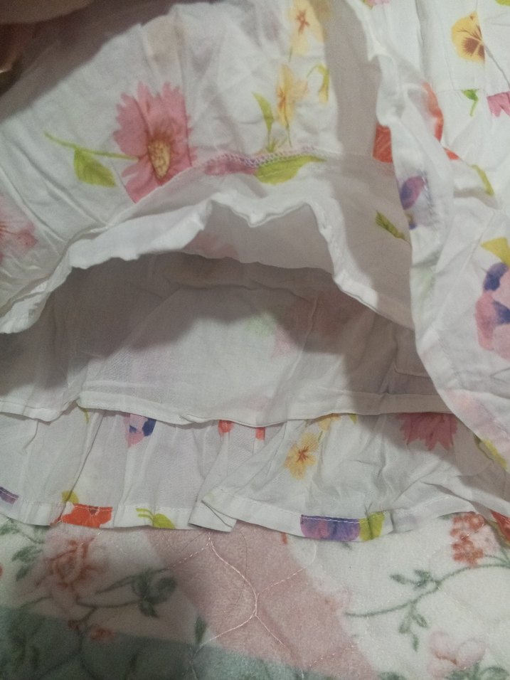 Çiçek Desenli Kız Çocuk Askılı Elbise - Görsel 5