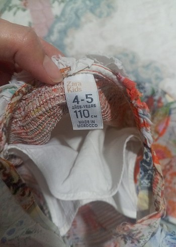 zara Çiçek Desenli Kız Çocuk Bohem Elbise - Görsel 6