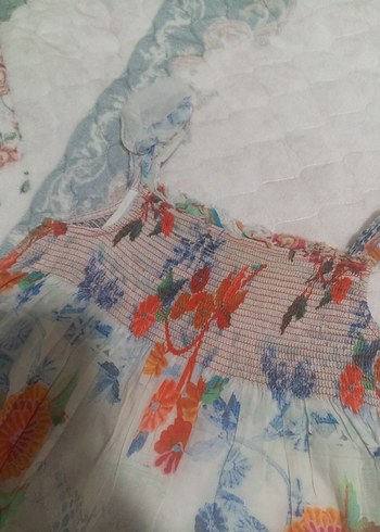 zara Çiçek Desenli Kız Çocuk Bohem Elbise - Görsel 2