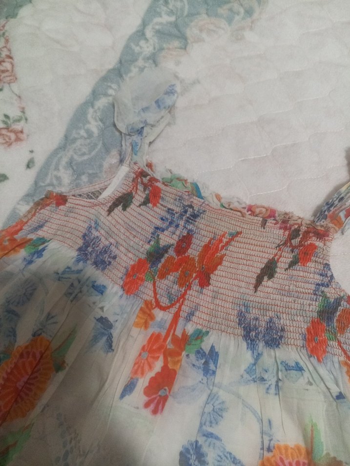 zara Çiçek Desenli Kız Çocuk Bohem Elbise - Görsel 2