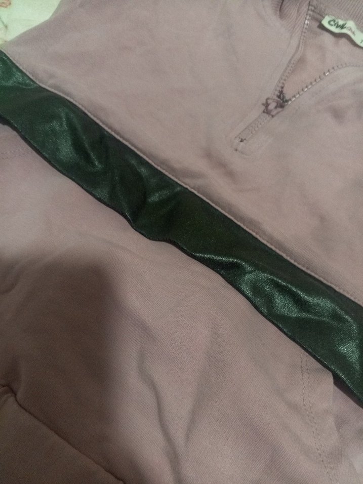 kız çocukPembe Bel Detaylı Rahat Eşofman Takımı - Görsel 5