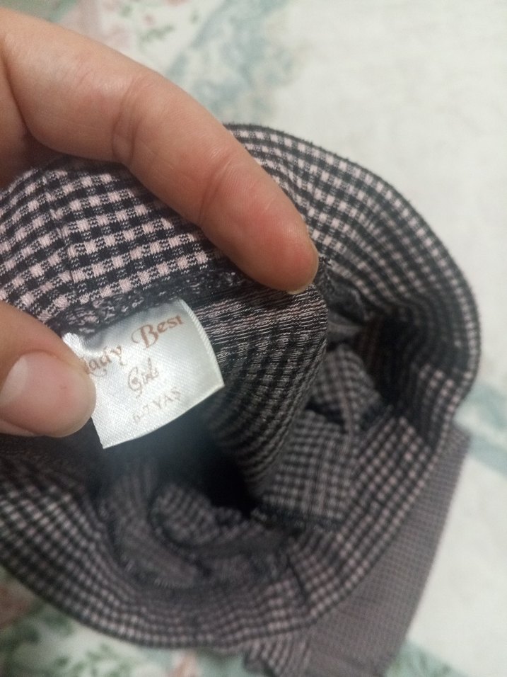 Gri Kemerli Rahat Kesim Kız Kumaş Pantolon - Görsel 2