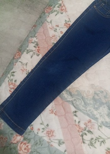 kız Çocuk Renkli Batik Desenli Kot Pantolon - Görsel 6