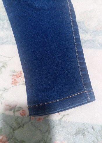 kız Çocuk Renkli Batik Desenli Kot Pantolon - Görsel 3